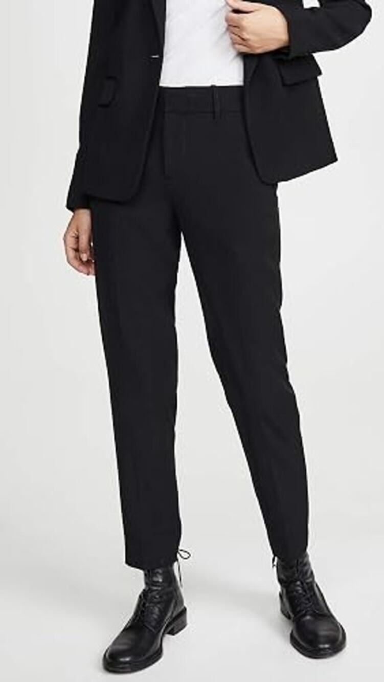 NWT Vince Soft Tailored Trouser Pants Womens Size 10 Coastal Black High Rise